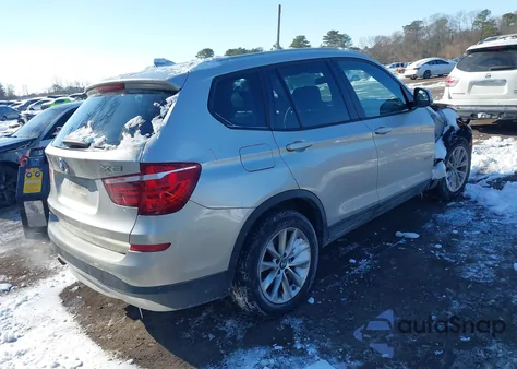 2017 BMW X3 xDrive28I z USA, uszkodzony, nr VIN 5UXWX9C54H0T04475